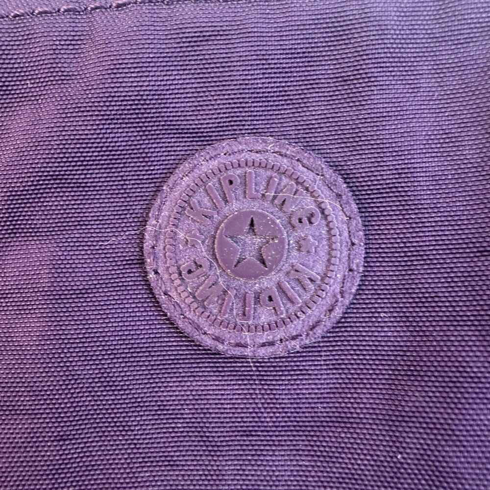 Kipling Deep Purple Creativity Large Zipper Organizer Accessory Pouch Wallet - Picture 2 of 9